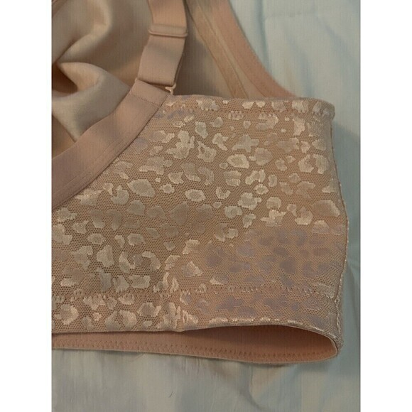 Deyllo Women’s Adjustable Strap Minimizer Full Coverage Bra Size 40H Pink Nude - Picture 13 of 16